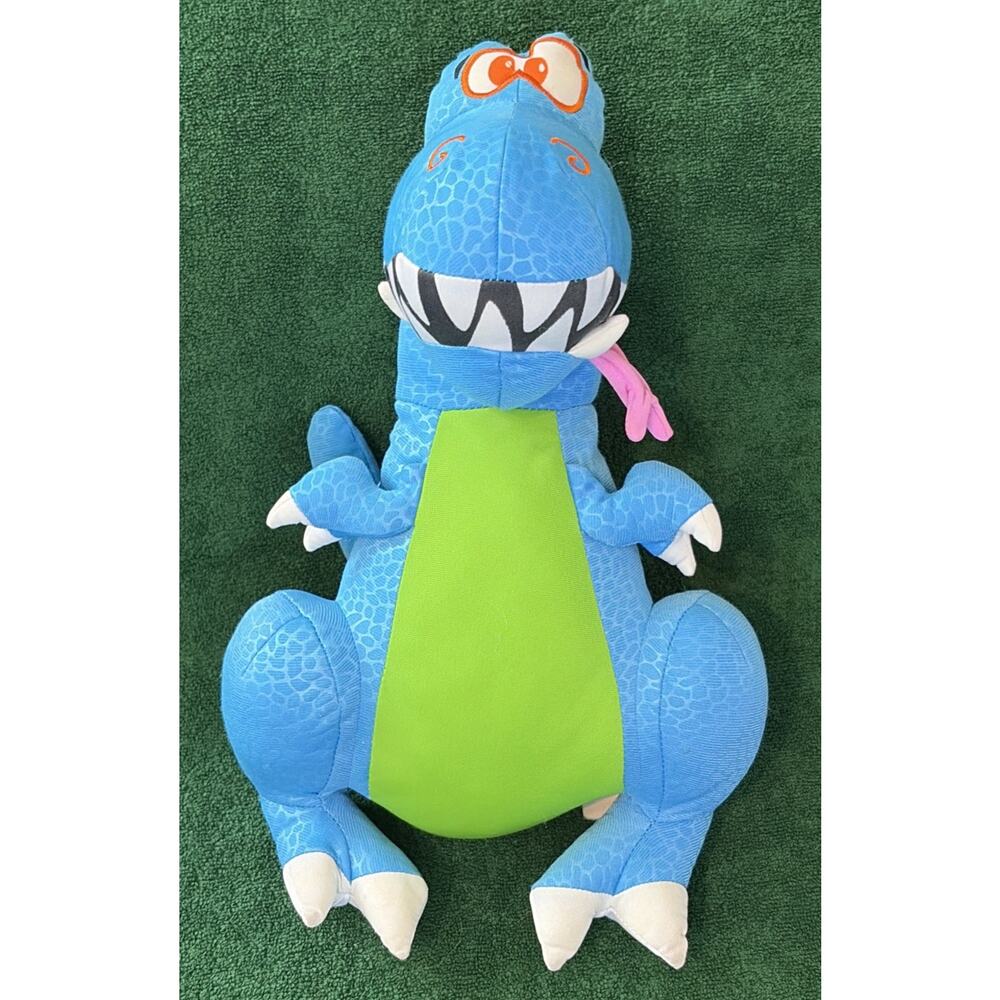 Doodle Dinosaur 2006 Blue T-Rex Glow in the Dark 15"